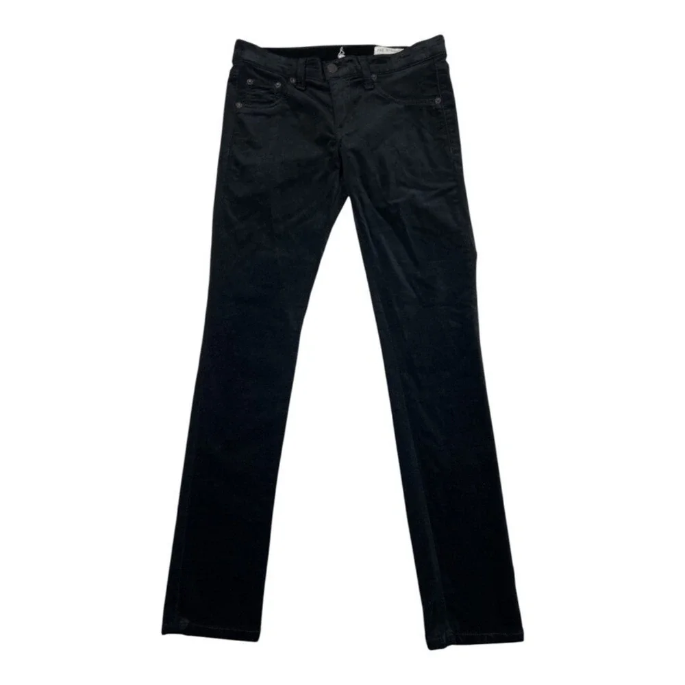 Rag‎ & Bone Skinny Jeans Womens 24 Black Stretch Designer Denim Slim Fit